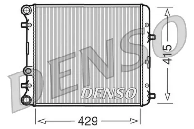 DRM27002 DENSO Радиатор, охлаждение двигателя