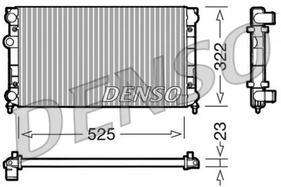 DRM32005 DENSO Радиатор, охлаждение двигателя