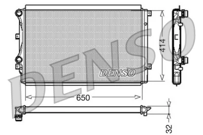 DRM32015 DENSO Радиатор, охлаждение двигателя