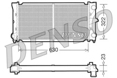 DRM32025 DENSO Радиатор, охлаждение двигателя