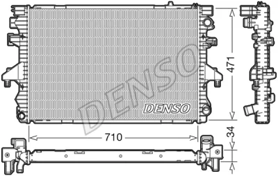 DRM32040 DENSO Радиатор, охлаждение двигателя