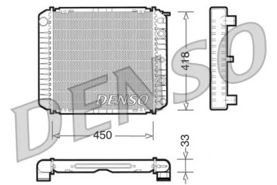 DRM33005 DENSO Радиатор, охлаждение двигателя