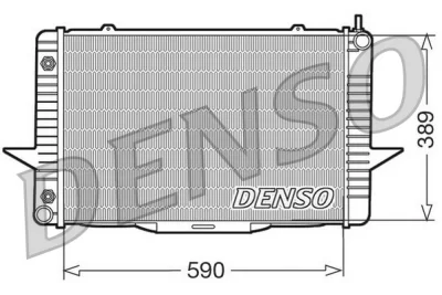Радиатор, охлаждение двигателя DENSO DRM33067