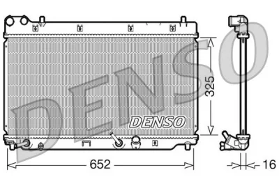 DRM40014 DENSO Радиатор, охлаждение двигателя