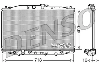 DRM40023 DENSO Радиатор, охлаждение двигателя