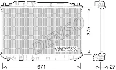 DRM40029 DENSO Радиатор, охлаждение двигателя