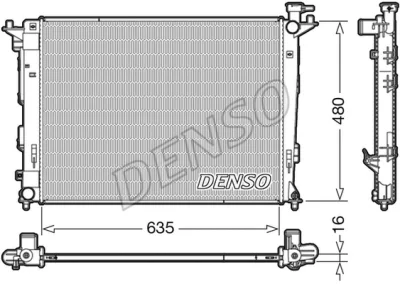 DRM41006 DENSO Радиатор, охлаждение двигателя