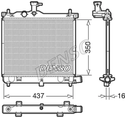 DRM41009 DENSO Радиатор, охлаждение двигателя