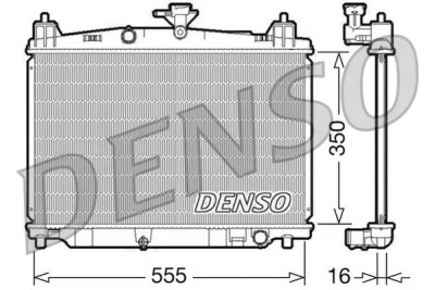 Радиатор, охлаждение двигателя DENSO DRM44016