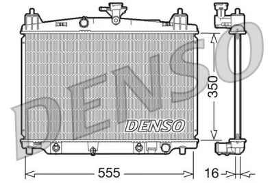 Радиатор, охлаждение двигателя DENSO DRM44018