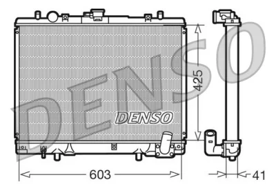 DRM45019 DENSO Радиатор, охлаждение двигателя