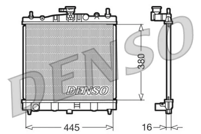 DRM46002 DENSO Радиатор, охлаждение двигателя