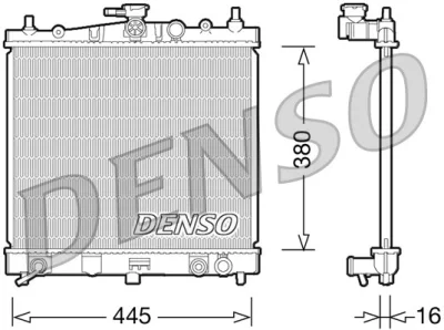 Радиатор, охлаждение двигателя DENSO DRM46036