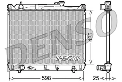 DRM47021 DENSO Радиатор, охлаждение двигателя
