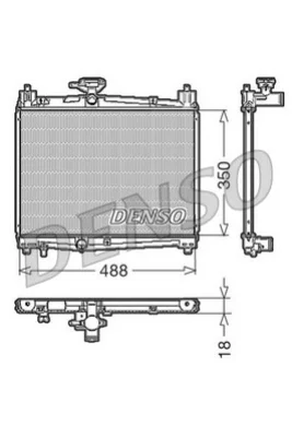 DRM50001 DENSO Радиатор, охлаждение двигателя