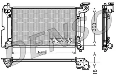 DRM50010 DENSO Радиатор, охлаждение двигателя
