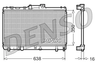 DRM50013 DENSO Радиатор, охлаждение двигателя