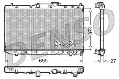 DRM50016 DENSO Радиатор, охлаждение двигателя