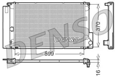 DRM50026 DENSO Радиатор, охлаждение двигателя