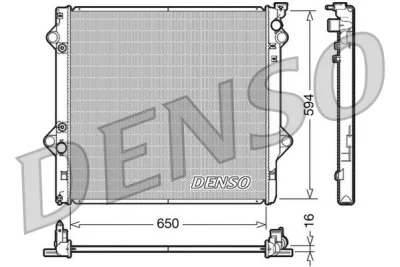 Радиатор, охлаждение двигателя DENSO DRM50036