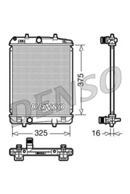 DRM50040 DENSO Радиатор, охлаждение двигателя