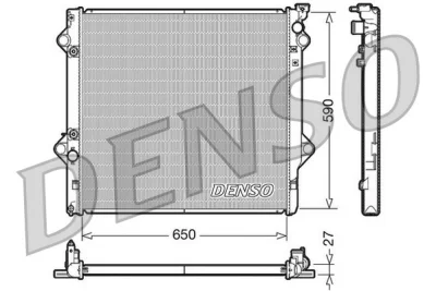 DRM50047 DENSO Радиатор, охлаждение двигателя