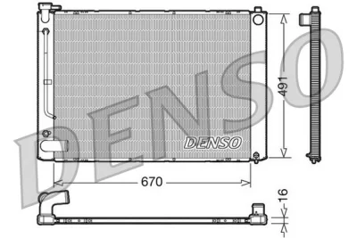 DRM50055 DENSO Радиатор, охлаждение двигателя