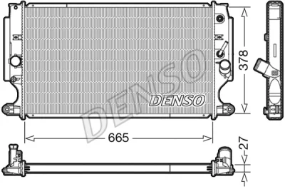 DRM50088 DENSO Радиатор, охлаждение двигателя