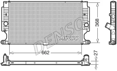 DRM50090 DENSO Радиатор, охлаждение двигателя