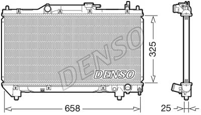 DRM50115 DENSO Радиатор, охлаждение двигателя