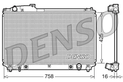 Радиатор, охлаждение двигателя DENSO DRM51003