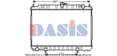 070122N AKS DASIS Радиатор, охлаждение двигателя