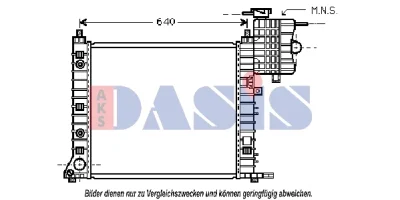 120083N AKS DASIS Радиатор, охлаждение двигателя