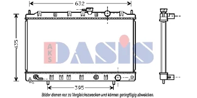 140046N AKS DASIS Радиатор, охлаждение двигателя