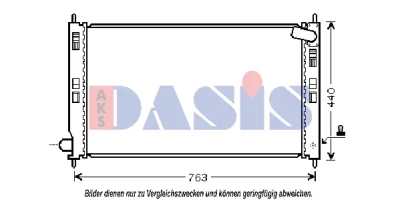 140069N AKS DASIS Радиатор, охлаждение двигателя