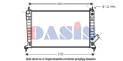 190300N AKS DASIS Радиатор, охлаждение двигателя