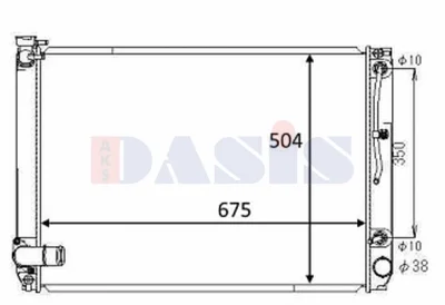 210269N AKS DASIS Радиатор, охлаждение двигателя