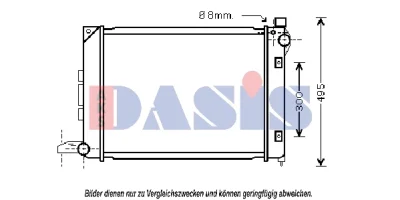 370037N AKS DASIS Радиатор, охлаждение двигателя