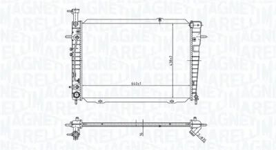 350213173300 MAGNETI MARELLI Радиатор, охлаждение двигателя