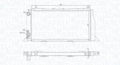 350213406000 MAGNETI MARELLI Радиатор, охлаждение двигателя