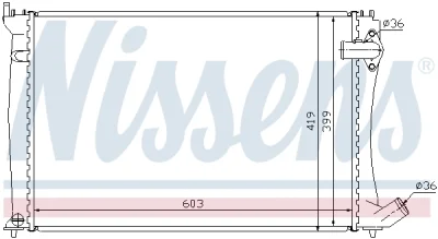 61386 NISSENS Радиатор, охлаждение двигателя
