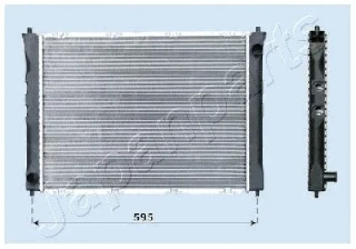 RDA012042 JAPANPARTS Радиатор, охлаждение двигателя