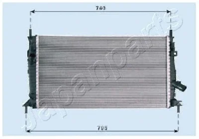 RDA053081 JAPANPARTS Радиатор, охлаждение двигателя