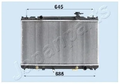 RDA153118 JAPANPARTS Радиатор, охлаждение двигателя