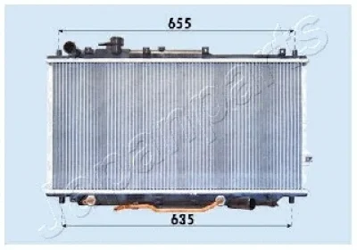 RDA333007 JAPANPARTS Радиатор, охлаждение двигателя