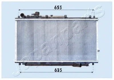 RDA333019 JAPANPARTS Радиатор, охлаждение двигателя