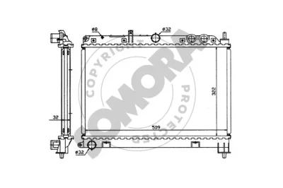261041 SOMORA Радиатор, охлаждение двигателя