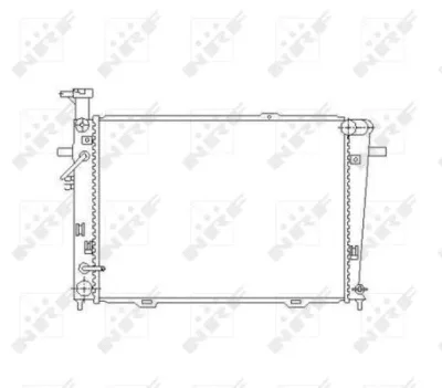 53496 NRF Радиатор, охлаждение двигателя