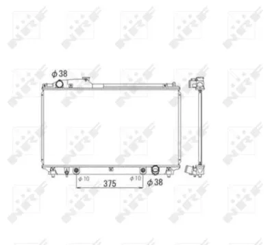 53584 NRF Радиатор, охлаждение двигателя