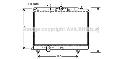 AU2120 AVA Радиатор, охлаждение двигателя